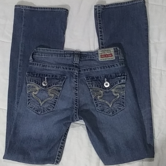 Big Star Remy Low Rise Boot 25R Stretchy Jeans - Picture 3 of 8